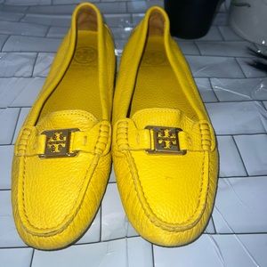 Tory Burch yellow Kendrick loafers size 9